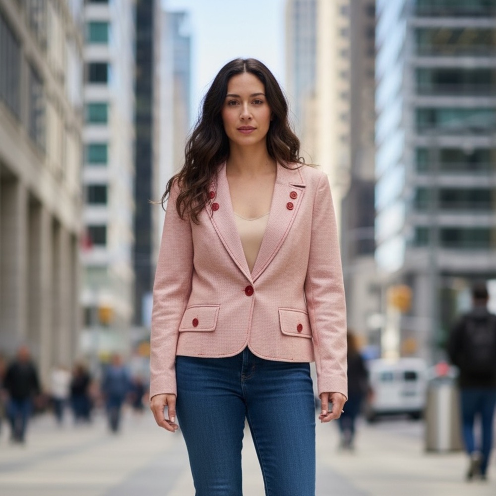 Parameter ANTHROPOLOGIE Women's Blazer in Light Pink